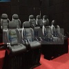 Special effect 4D 5D movie leather chairs, 5D red cinema seat factory