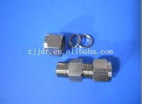 stright union pipe fittings high puring tube fittings/ferrule type union tee/stainless steel union