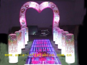 2013 hot selling RGB wedding Inflatable Lighting Arch