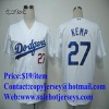 MLB Los Angeles Dodgers #27 KEMP White Jersey