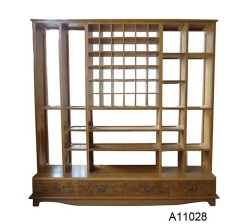bamboo cabinet & display shelves