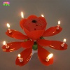 Rotating-chrysanthemum flower cake birthday candles - BH-JX07