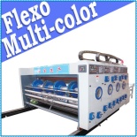 Semi-auto water ink flexo printing slotting machine,Chain feeding