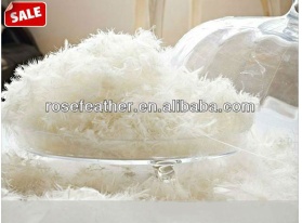 washed white duck feather 4-6cm