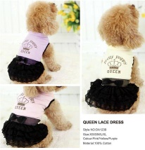 Lace princess dress dog dress,dog clothes