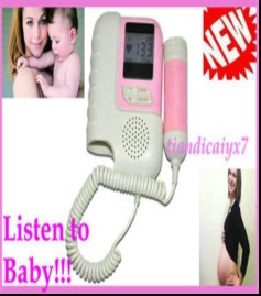 Angelsounds Baby Heart Monitor Fetal Doppler FDA,3MHz Battery,Gel-Green Color