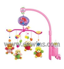Electric music baby mobile with fabric pendant