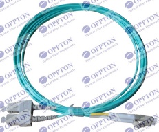 10G OM3 50/125um LC-SC duplex fiber optic patch cord