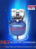 SKI dental one for one silence oil-free air compressor (32L)