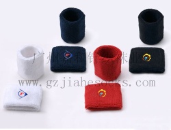 cotton terry sports sweat-wristbands