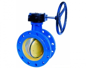 High Quality DN40-DN250 Double Flange Butterfly Valve