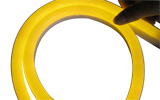 Flexible LED neon rope light in yellow