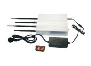 4 Band 10W Wifi Cellular Signal Jammer Blocker Isolator Shield Wifi GSM DCS 3G,with Remote Control,cover 50 Meters