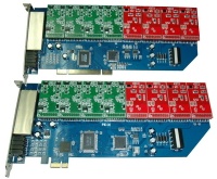 Asterisk Digium compatible PCI/PCI-E FXS/FXO card 8,16 port