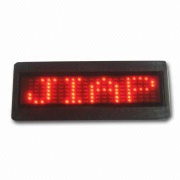 Programmable Scrolling Message LED Name Badge Tag