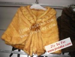 mink knitted fur cape shawls
