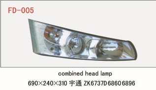 Yutong 6737 headlights, head lamp - 6737