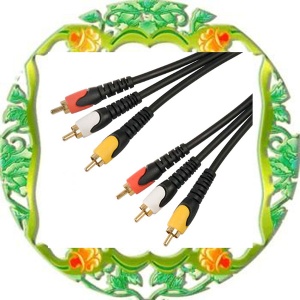 3 RCA cable   audio and video cables
