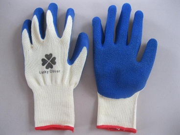 latex coated crinkle gloves