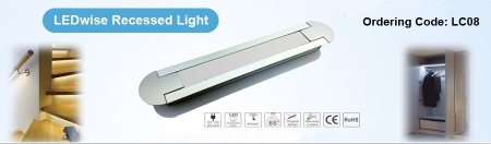 smd2323 120LEDs/m LC08 LEDwise Recessed Channel Light/Rigid strip
