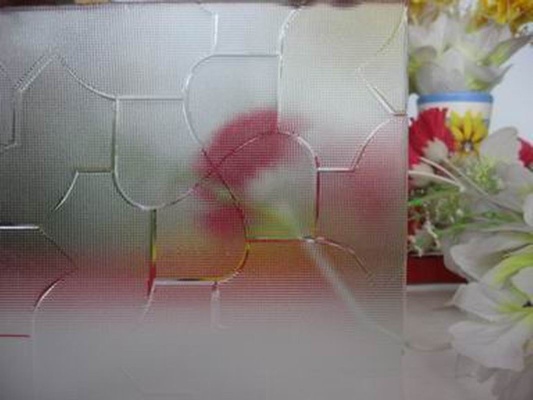 3-8mm Clear Puzzle Patterned Glass with CE&ISO9001