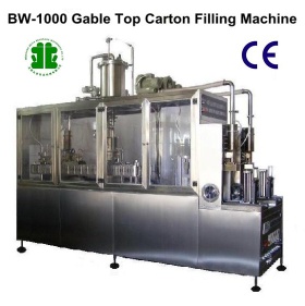 Semi-Auto Gable Top Carton Beverage Filling Machines (BW-1000)