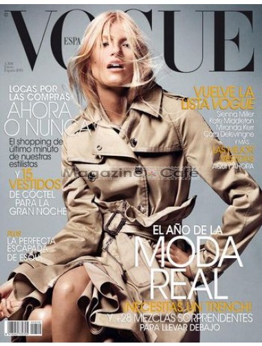 Vogue Spain is the fashion and beauty authority. Sophisticated, sexy women will find the latest styling trends from top international designers. Beautiful photography and poignant articles covering fashion, style, beauty, art, entertainment, travel, and lifestyle.