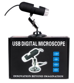 USB microscope, 200 times magnified by 200 pixels with measurement software - MIX02