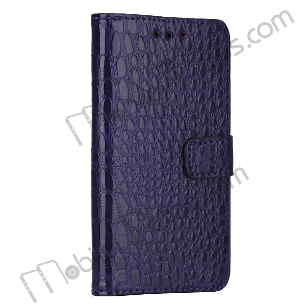 Crocodile Pattern Wallet Magnetic Flip Stand Leather Case Cover for BlackBerry Z10
