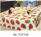 big strawberry printed square table cloth