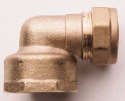 Compression Fitting - Copper x Female Iron Elbow (STOCK)