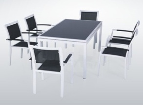 All-aluminum tables and chairs set