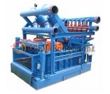 Mud cleaner is combined with Desander/Desilter hydrocyclone and bottom shaker
