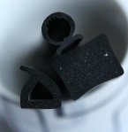 Co-extruded rubber seals