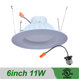 6inch 11W Retrofit Dimmable Recessed LED Downlight fixture