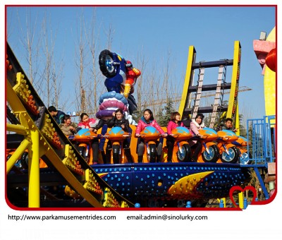 amusement park rides moon floating car