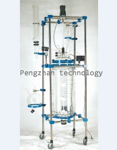 100L jacketed glass reactor (GG3.3/GG17 glass,321 SS,10 days delivery time)