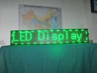 Poosled P10 single green led sign SD-P10-1-G