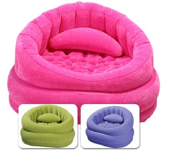 flocked intex inflatable chairs