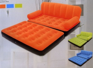 bestway flocked inflatable sofa bed - 67356