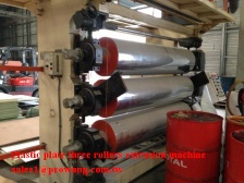 Plastic plate three rollers extrusion machine