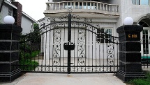 Wrought iron gate, garden gate