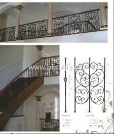 Handrailing, stair parts, staircase, wrought iron stair