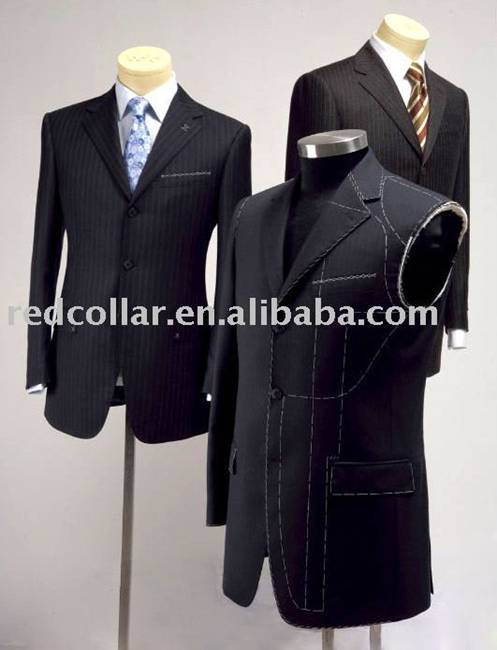tailor made, mens suit, 100%wool, woven, plus size