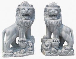 Vietnam Marble Lion Statue - VS-L2