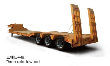 sell 3-axles Low-bed Semi-trailer Semi Trailer, used trailer - SH005