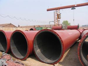 rubber lined pipes for slurry transport