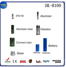 2013 fasional dry herb vapor Big Vapor MOD SK-H100