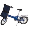 Solar Folding E-bike, Made of 6061 Aluminum Alloy, Folding Size of 831 x 367 x 654mm,18kg only,CE,EN15194 certified