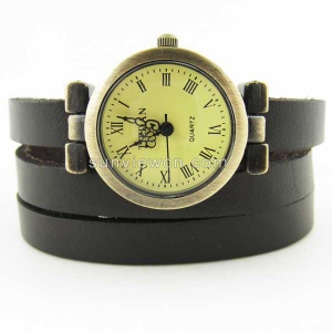 leather bracelet watch - LBW004